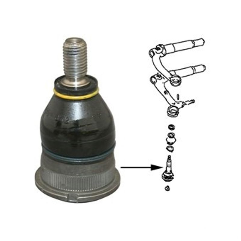 Nedre bærekule ball joint senket forstilling EMPI 08/65-