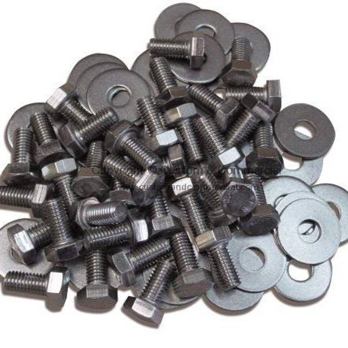 10 stk rustfrie skruer og skiver til skjermer C&C