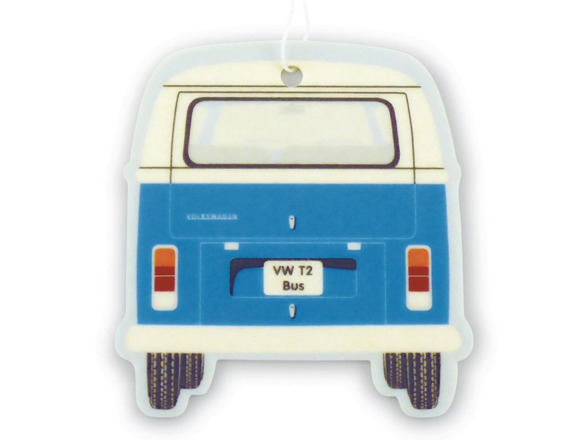 Volkswagen VW T2 Bus Air Freshener - Front/Blu