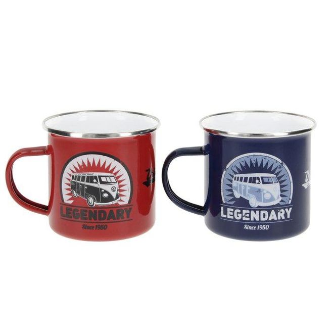 Hovedbilde Volkswagen VW T1 Bus Enamel Mug 2-pc Set 350ml in ...