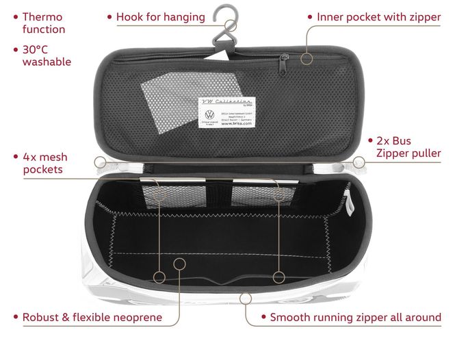 Hovedbilde VW T1 Bulli Buss 3D Neopren Universalbag – ...
