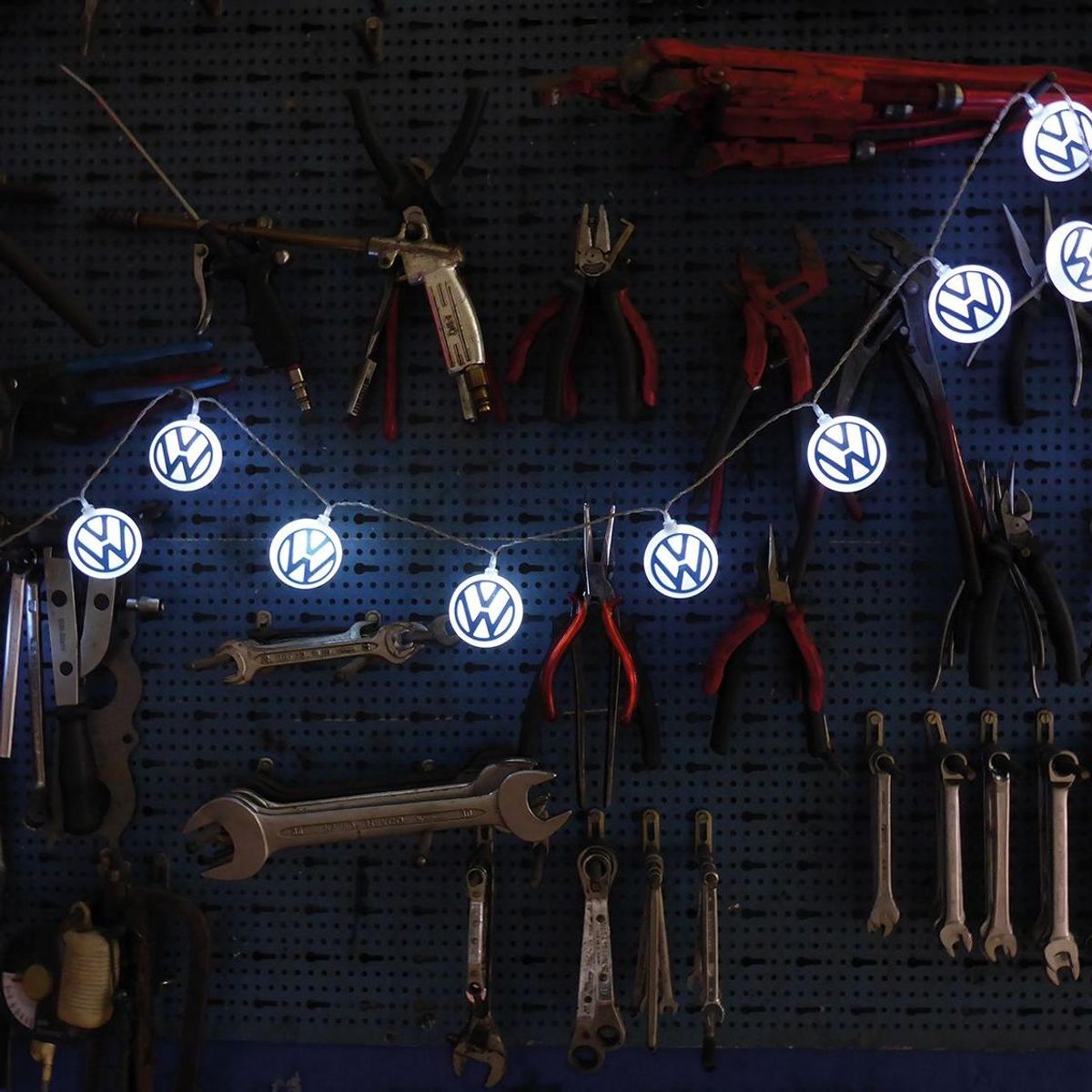 VW Logo 3D lysslynge 3 m, 20 x LED (USB-C)